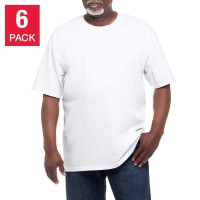 Kirkland Signature Men’s Crew Neck Tee, 6-pack, White, 3X-Large