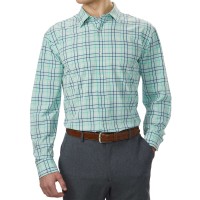 Lands’ End Men’s Sport Shirt, Green, 18-18.5 32/33