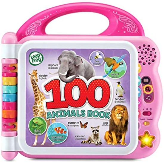   100 Animals Book (Frustration Free Packaging), Pink, Animals, Green