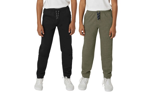  Youth 2-pack Jogger, Black, Medium (10/12)