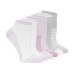  Ladies' Low Quarter Sock, 6-pair, White