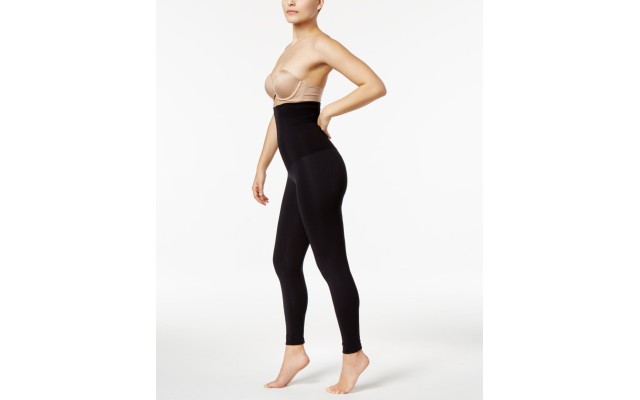  Extra High Waisted Firm Compression Leggings, Black, Large