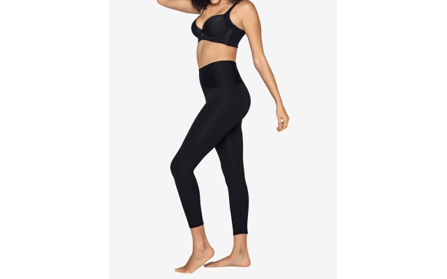  Women’s Firm Tummy-Control Compression Leggings, Black, Medium