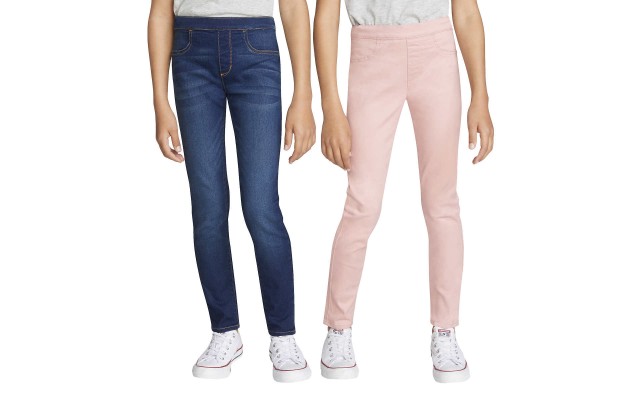 Levis Youth 2-pack Pull-On Pant, Pink, 8