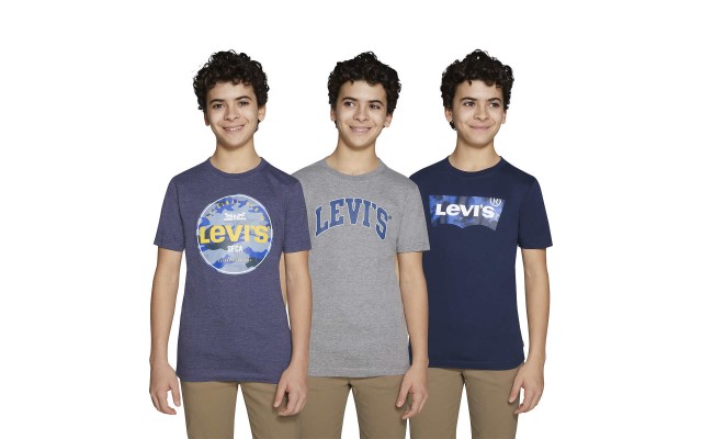  Youth 3-pack Tee, Blue, One Color, Large (14/16)