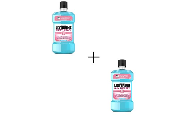  Gum Therapy Anti-Gingivitis Mouthwash Glacier Mint – 1.0 L, Glacier Mint, 2 Pack