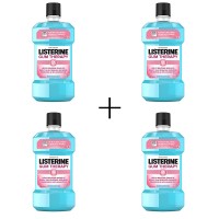 Listerine Gum Therapy Anti-Gingivitis Mouthwash Glacier Mint – 1.0 L, Glacier Mint, 4-Pack