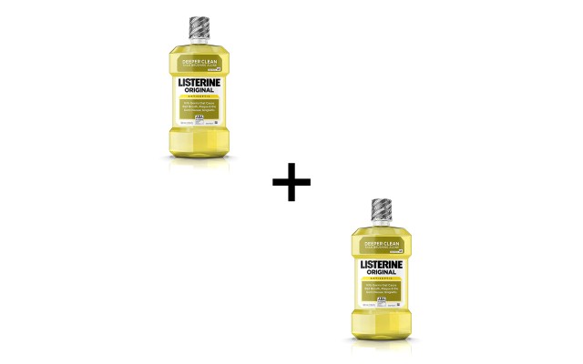  Original Antiseptic Oral Care Mouthwash, Bad Breath Original – 500.0 ML, 2 Pack