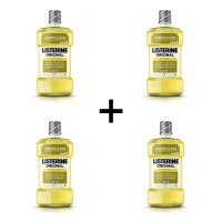 Listerine Original Antiseptic Oral Care Mouthwash, Bad Breath Original – 500.0 ML, 4-Pack