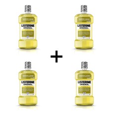 Listerine Original Antiseptic Oral Care MouthwashBad Breath Original – 500.0 ML4-Pack