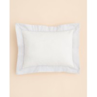 Little by Hudson Park Pique Boudoir Pillow, Gray, CRIB