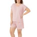  Ladies' 3-piece Short Sleep Set, Pink, Large
