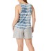  Ladies' 3-piece Short Sleep Set, Gray, Medium