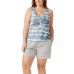  Ladies' 3-piece Short Sleep Set, Gray, 3X