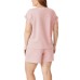  Ladies' 3-piece Short Sleep Set, Pink, Large