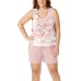  Ladies' 3-piece Short Sleep Set, Pink, Large