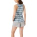  Ladies' 3-piece Short Sleep Set, Gray, Medium