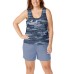  Ladies' 3-piece Short Sleep Set, Blue, X-Small