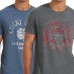 Lucky Men’s Graphic Tee, 2-Pack, Blue, Large