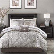 Madison Park Biloxi 7-Pc. Geometric Jacquard King Comforter Set Bedding