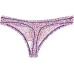  Smooth Micro Thong, Purple, one size