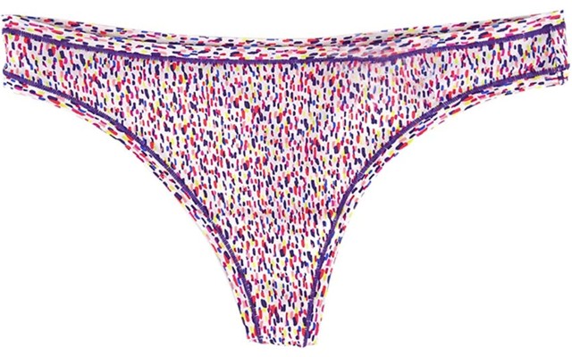  Smooth Micro Thong, Purple, one size
