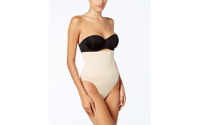  Women’s Firm Control Slim Waisters High-Waist Brief, Beige, Small