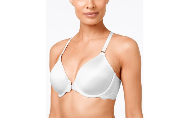  Women’s Pure Genius T-Back Bra, White, 40C