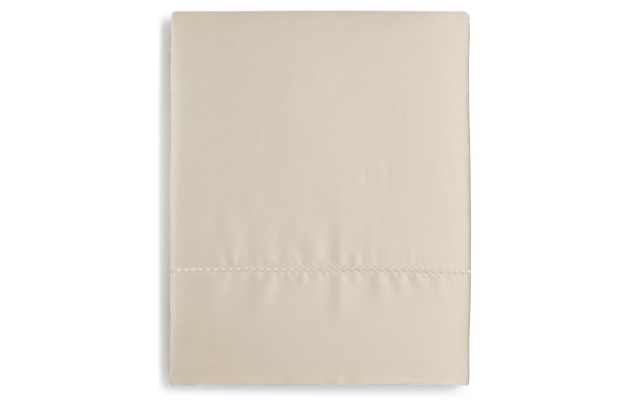  400 Thread Count Cotton Queen Flat Sheet Sateen, Beige