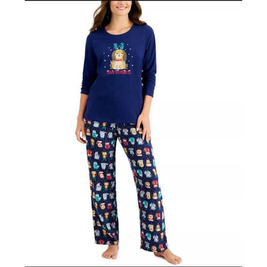 Matching Women’s Bah Humbug Novelty Family Pajama Set