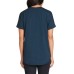  Ladies' French Terry Top, Blue, X-Small