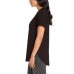  Ladies' French Terry Top, Black, Medium