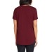 Ladies' French Terry Top, Red, Medium