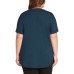  Ladies' French Terry Top, Blue, XX-Large