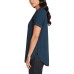  Ladies' French Terry Top, Blue, 2X