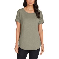 Matty M Ladies' French Terry Top, Green, Medium