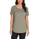  Ladies' French Terry Top, Green, XX-Large