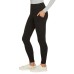  Ladies' French Terry Legging with Pockets, Black, Large