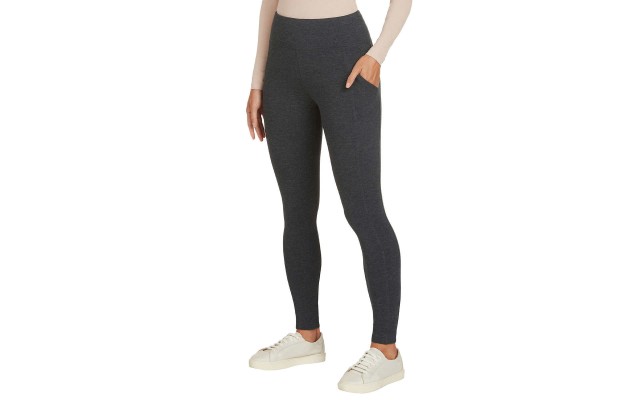  Ladies' French Terry Legging with Pockets, Gray, X-Large
