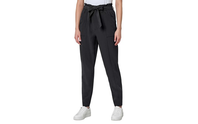  Ladies' Tie-Front Pant, Black, Small