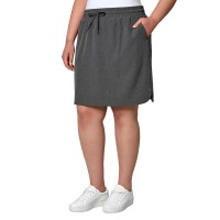 Modetta Ladies' Woven Skirt, Gray, X-Small