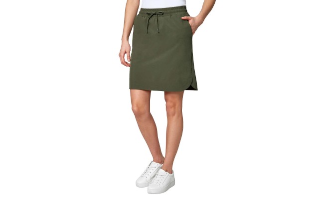 Modetta Ladies' Woven Skirt, Green, X-Small