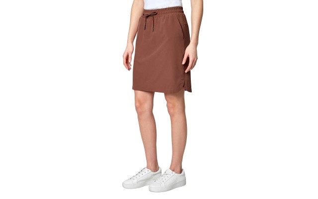 Modetta Ladies' Woven Skirt, Orange, Medium