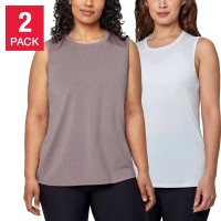 Mondetta Ladies' Active Tank Top, 2-Pack, Pink, Medium