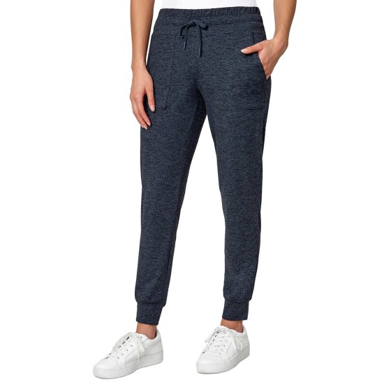  Ladies' Brushed Jogger, Blue, Large