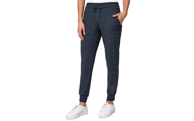  Ladies' Brushed Jogger, Blue, Large