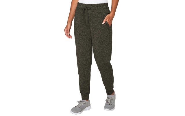  Ladies' Brushed Jogger, Green, XX-Large