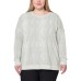  Ladies' Lightweight Printed Top, Tan, 2X