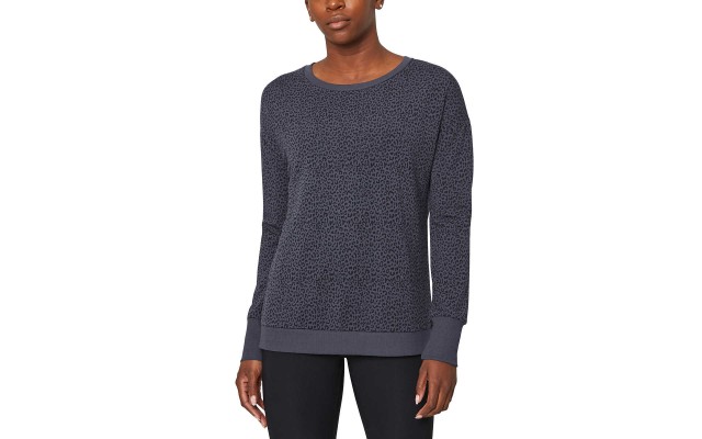  Ladies' Lightweight Printed Top, Blue, X-Large