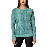 Mondetta Ladies' Lightweight Printed Top, Teal, X-Small